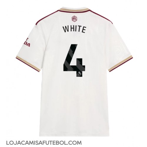 Camisa de Futebol Arsenal Ben White #4 Equipamento Alternativo 2025-26 Manga Curta